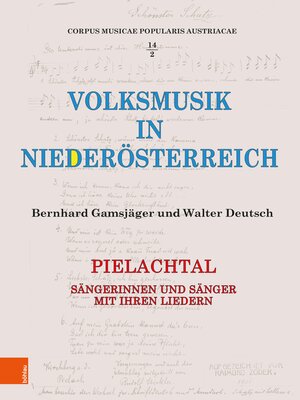 cover image of Volksmusik in Niederösterreich. Pielachtal